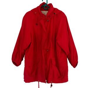 Vintage London Fog parka lightweight outdoor oversized 80s 90s fall M petite